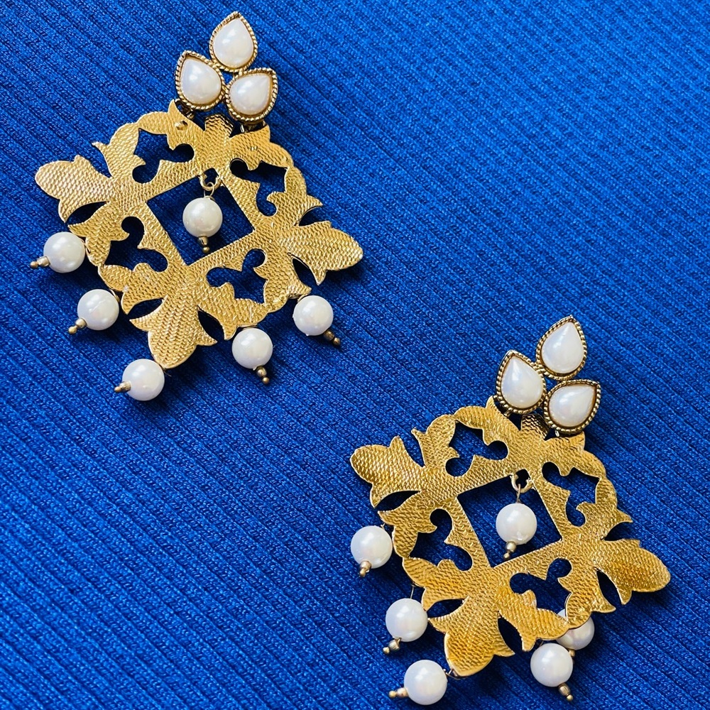 Pearl Monaco Statement Earring
